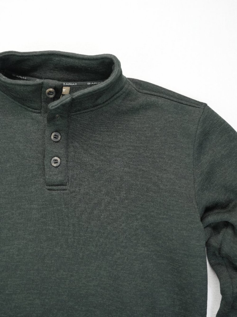 Ariat Sweater Men L Black Rebar‎ Overtime Fleece Workwear Gorpcore Outdoors